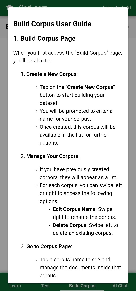 Build Corpus
